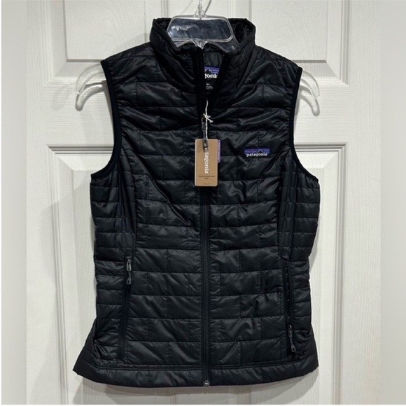 Patagonia Jackets & Blazers - Patagonia Women’s XS Nano Puff Insulated Vest Black NWT Puffy Windproof
